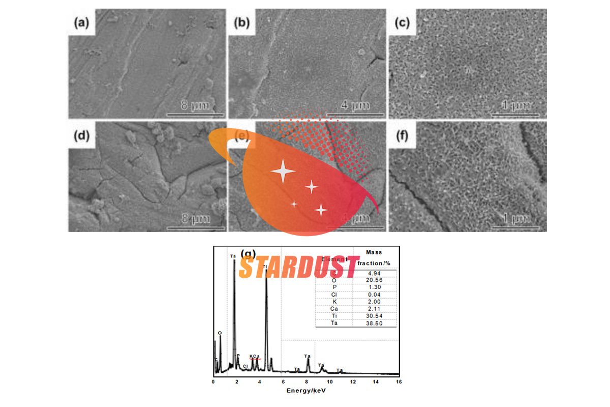 Surface modification of titanium-tantalum alloy and its in vitro osteogenic bioactivity
