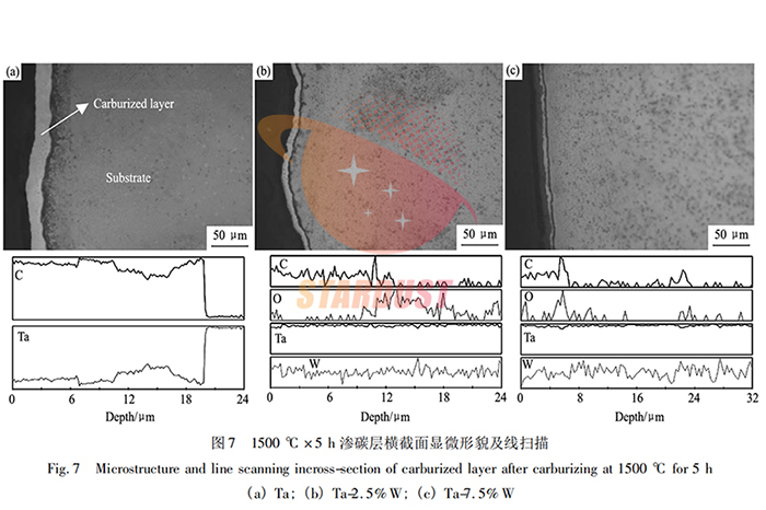Research on Vacuum Carburizing Process of Ta and Ta-W Alloy